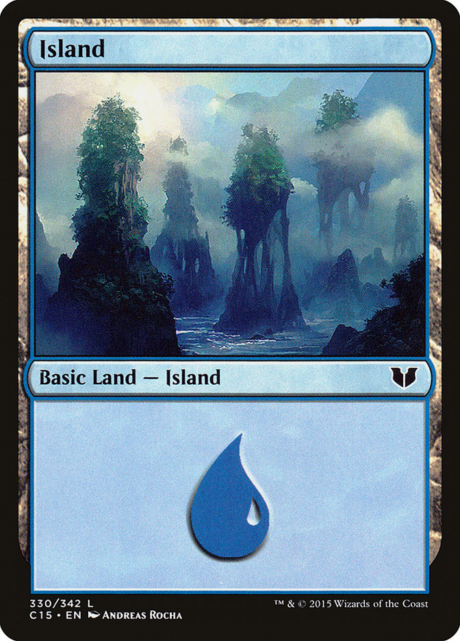 {B}[C15 330] Island (330) [Commander 2015]