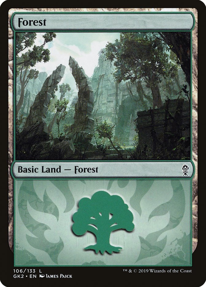 {B}[GK2 106] Forest (106) [Ravnica Allegiance Guild Kit]