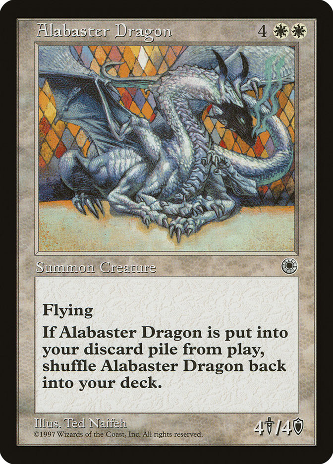 {R} Alabaster Dragon [Portal][POR 001]