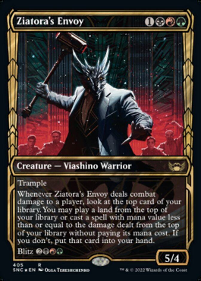 {@R} Ziatora's Envoy (Showcase Golden Age Gilded Foil) [Streets of New Capenna][SNC 405]