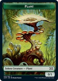 {T} Plant // Treasure Double-sided Token [Double Masters Tokens][T2XM 016]