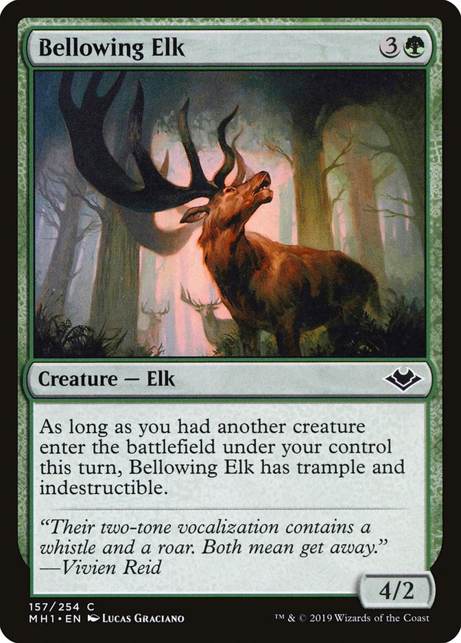{C} Bellowing Elk [Modern Horizons][MH1 157]