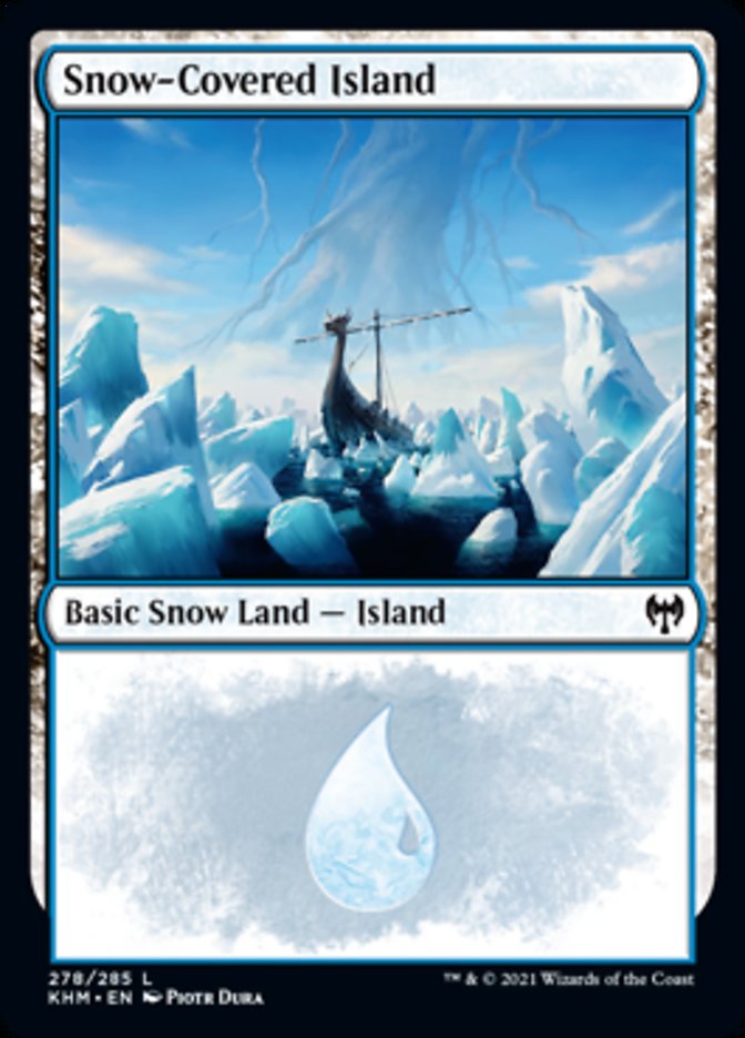 {B}[KHM 278] Snow-Covered Island (278) [Kaldheim]