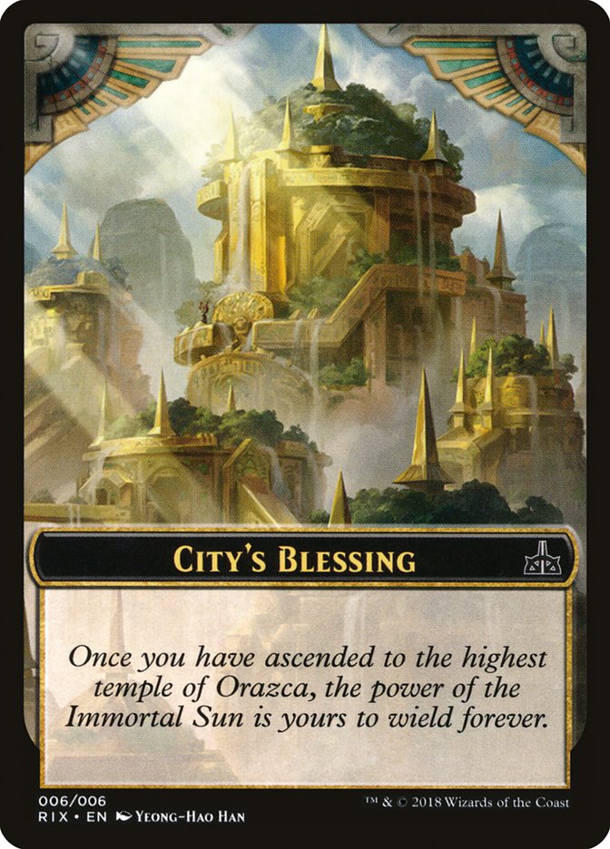 {T} City's Blessing [Rivals of Ixalan Tokens][TRIX 006]