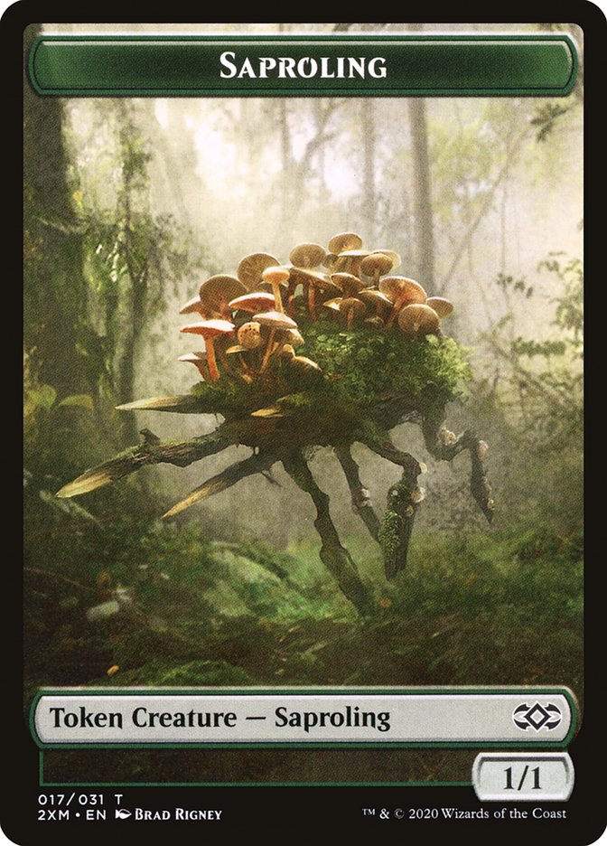 {T} Angel // Saproling Double-sided Token [Double Masters Tokens][T2XM 003]