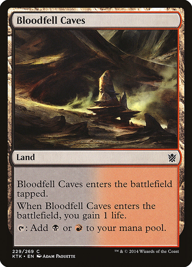{C} Bloodfell Caves [Khans of Tarkir][KTK 229]