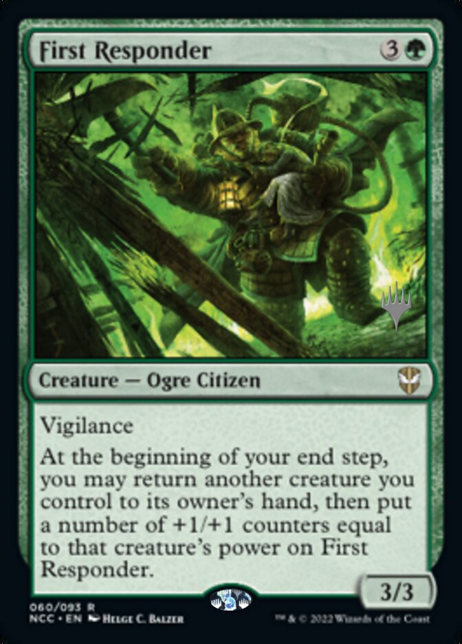 {R} First Responder (Promo Pack) [Streets of New Capenna Commander Promos][PP NCC 060]