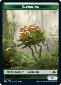 {T} Saproling // Servo Double-sided Token [Double Masters Tokens][T2XM 017]