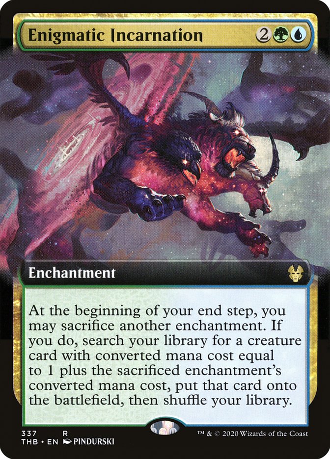{R} Enigmatic Incarnation (Extended Art) [Theros Beyond Death][THB 337]