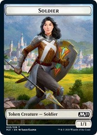 {T} Soldier // Treasure Double-sided Token [Core Set 2021 Tokens][TM21 005]