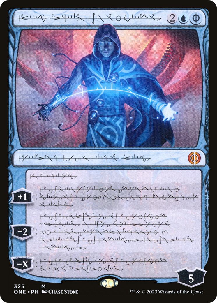 {@R} Jace, the Perfected Mind (Phyrexianized) [Phyrexia: All Will Be One][ONE 325]