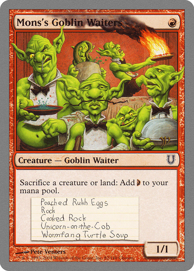 {C} Mons's Goblin Waiters [Unhinged][UNH 082]