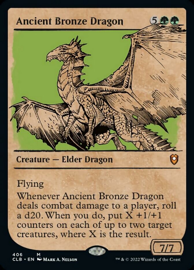 {R} Ancient Bronze Dragon (Showcase) [Commander Legends: Battle for Baldur's Gate][CLB 406]