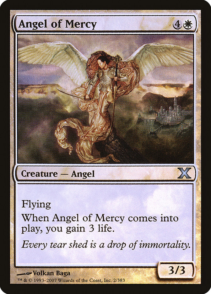 {C} Angel of Mercy (Premium Foil) [Tenth Edition][FP 10E 002]