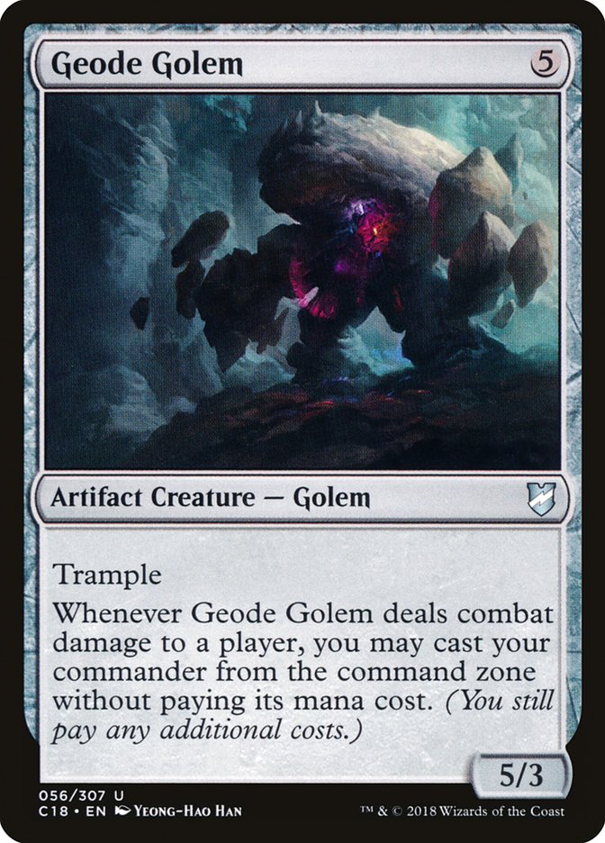 {C} Geode Golem [Commander 2018][C18 056]