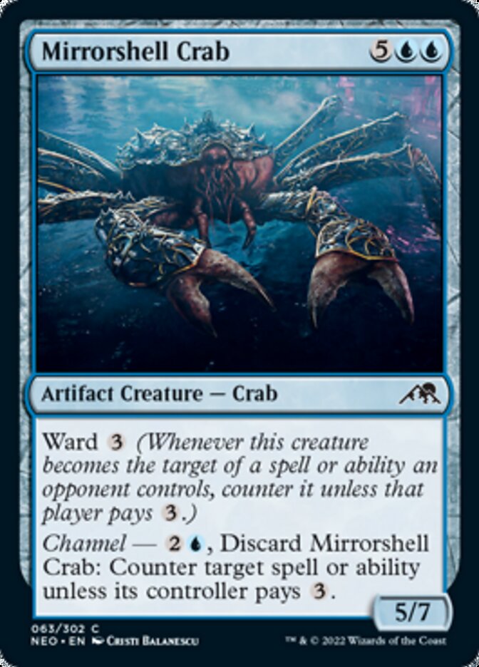 {@C} Mirrorshell Crab [Kamigawa: Neon Dynasty][NEO 063]