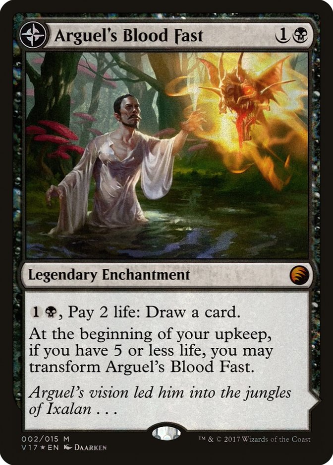 {R} Arguel's Blood Fast // Temple of Aclazotz [From the Vault: Transform][V17 002]