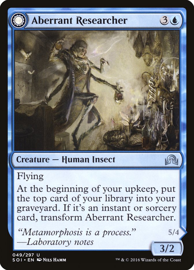 {C} Aberrant Researcher // Perfected Form [Shadows over Innistrad][SOI 049]