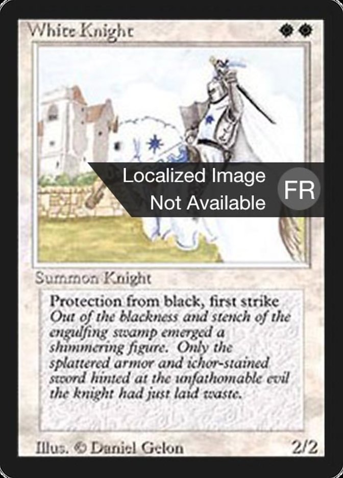 {F} White Knight [Foreign Black Border][FBB 3ED 044]