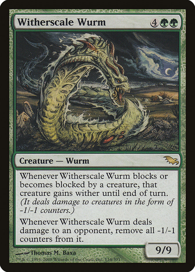 {R} Witherscale Wurm [Shadowmoor][SHM 134]