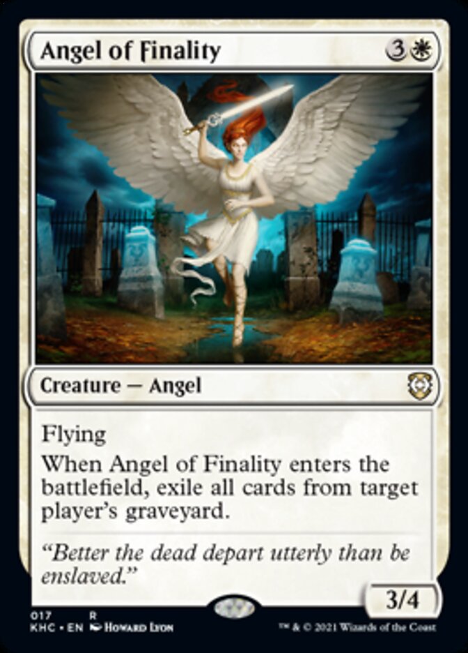 {R} Angel of Finality [Kaldheim Commander][KHC 017]