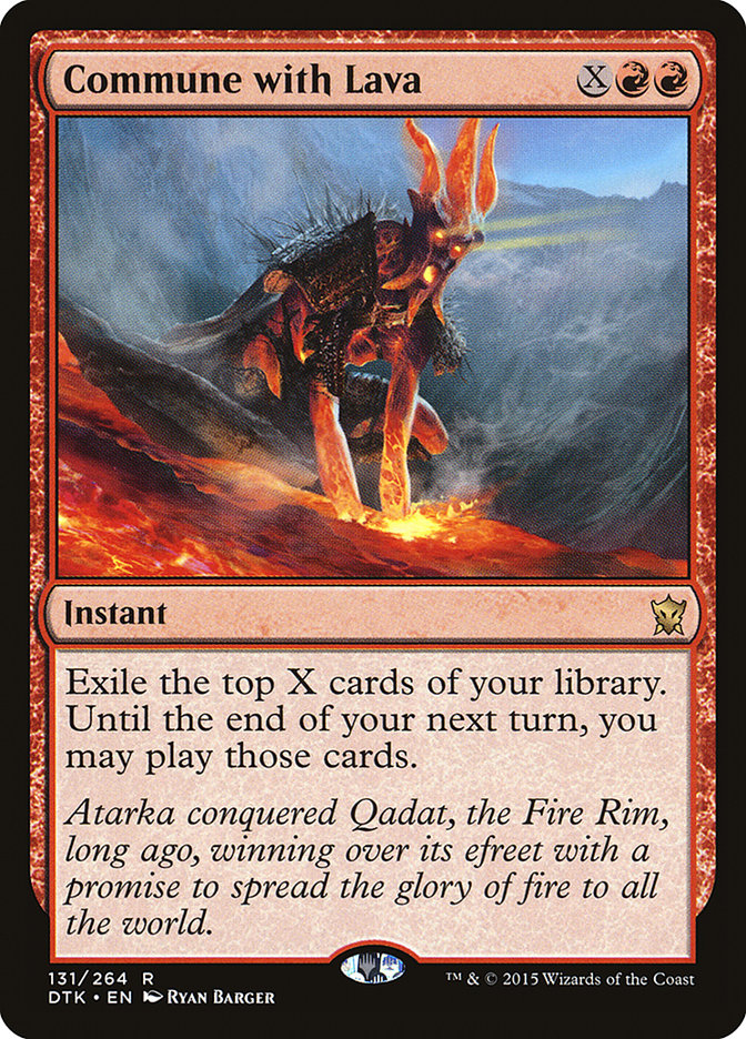 {R} Commune with Lava [Dragons of Tarkir][DTK 131]