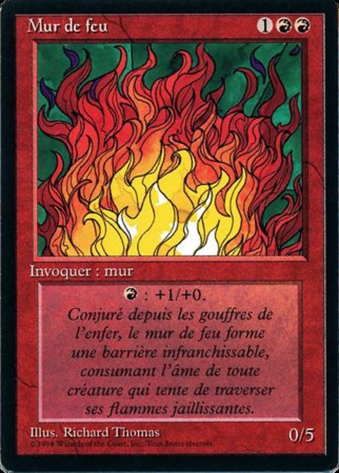 {F} Wall of Fire [Foreign Black Border][FBB 3ED 183]