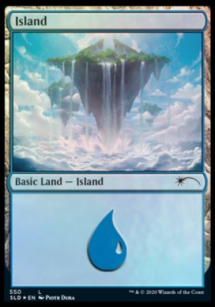 {B}[SLD 550] Island (Above the Clouds) (550) [Secret Lair Drop Promos]