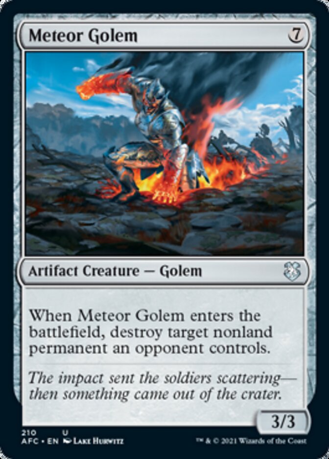 {C} Meteor Golem [Dungeons & Dragons: Adventures in the Forgotten Realms Commander][AFC 210]
