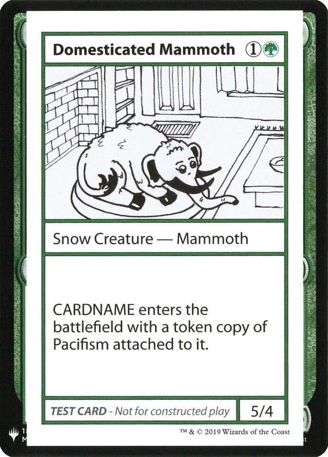 {R} Domesticated Mammoth [Mystery Booster Playtest Cards][CON CMB1 072]