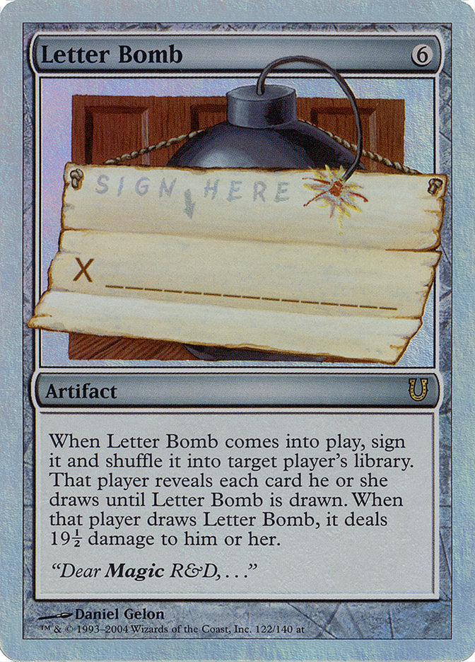 {R} Letter Bomb (Alternate Foil) [Unhinged][AA UNH 122]