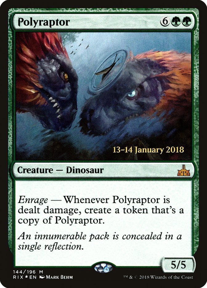 {R} Polyraptor [Rivals of Ixalan Prerelease Promos][PR RIX 144]