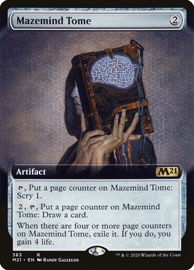{R} Mazemind Tome (Extended Art) [Core Set 2021][M21 383]