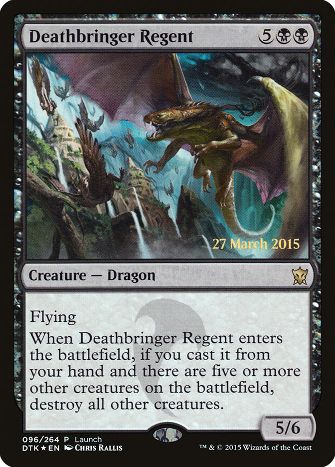 {R} Deathbringer Regent (Launch) [Dragons of Tarkir Prerelease Promos][PR DTK 096]