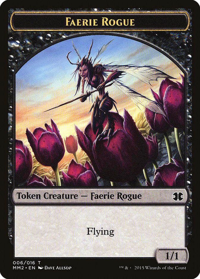 {T} Faerie Rogue Token [Modern Masters 2015 Tokens][TMM2 006]