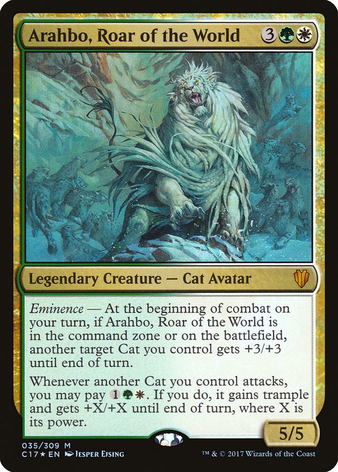 {R} Arahbo, Roar of the World [Commander 2017][C17 035]