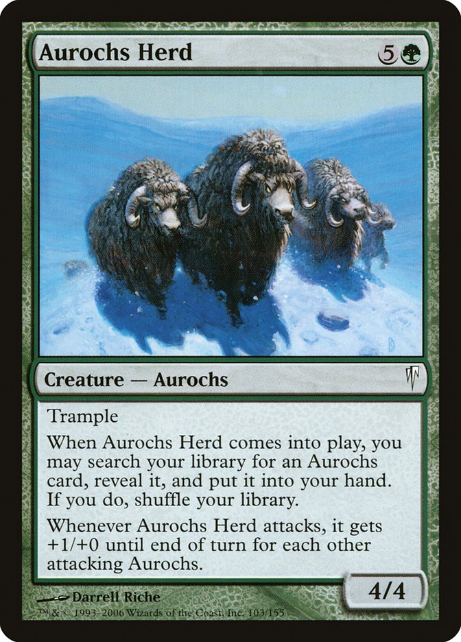 {C} Aurochs Herd [Coldsnap][CSP 103]