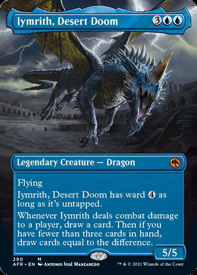 {R} Iymrith, Desert Doom (Borderless Alternate Art) [Dungeons & Dragons: Adventures in the Forgotten Realms][AFR 290]
