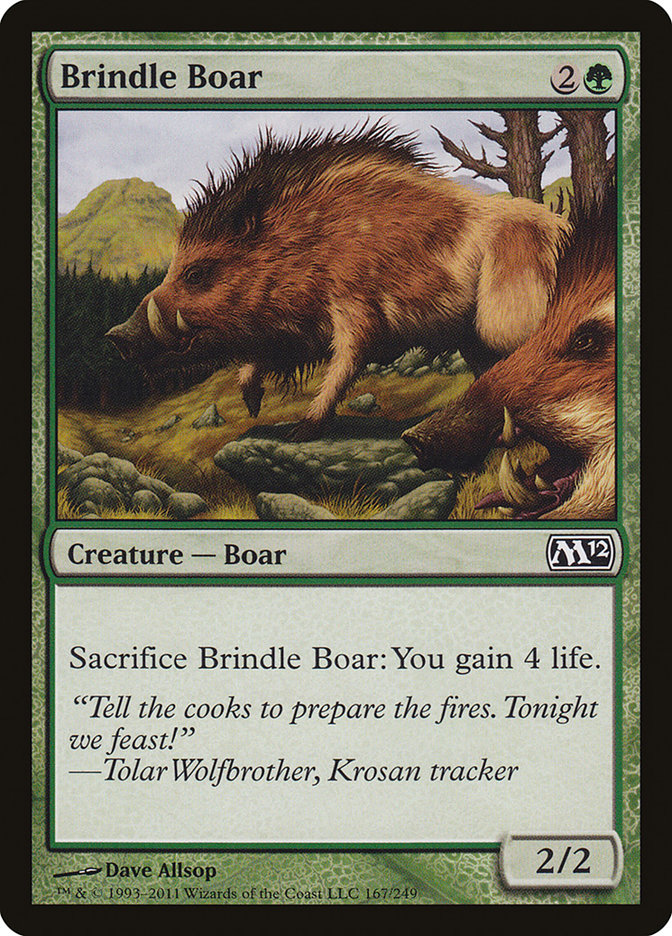 {C} Brindle Boar [Magic 2012][M12 167]