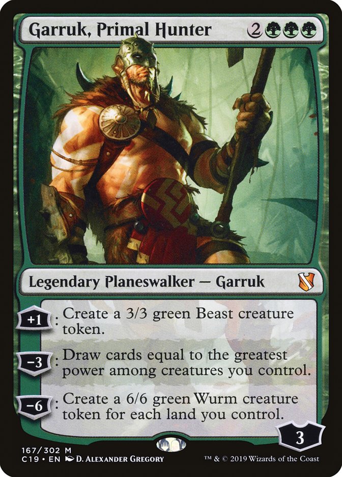 {R} Garruk, Primal Hunter [Commander 2019][C19 167]