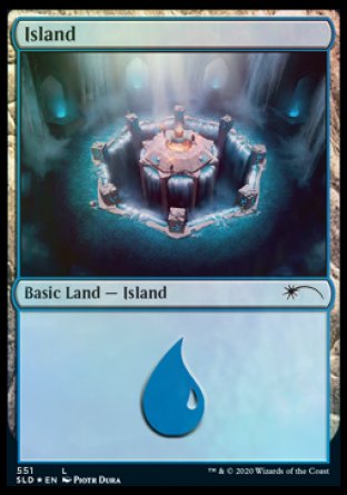 {B}[SLD 551] Island (Archaeology) (551) [Secret Lair Drop Promos]