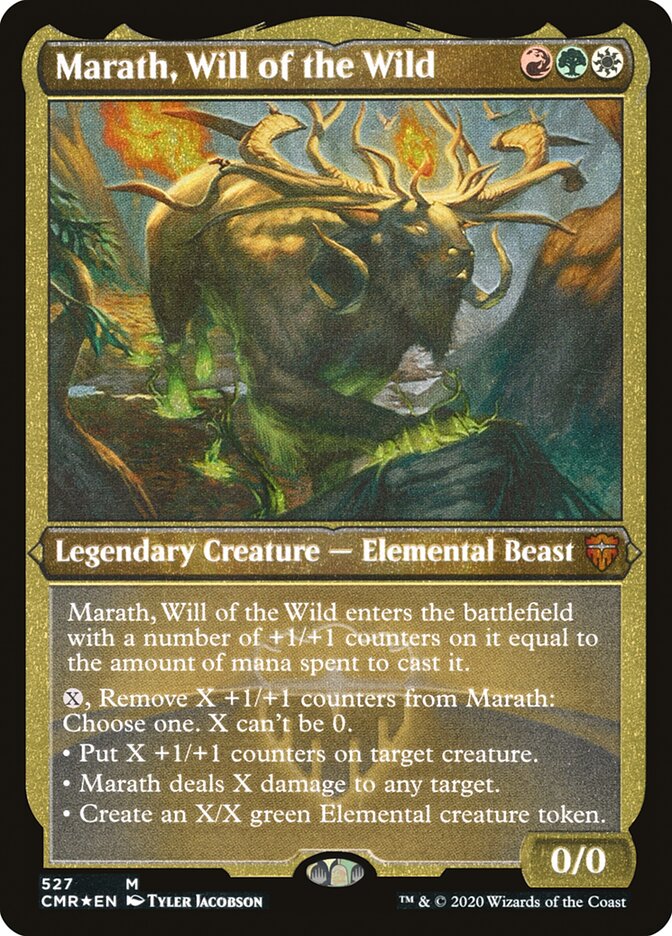 {R} Marath, Will of the Wild (Etched) [Commander Legends][CMR 527]