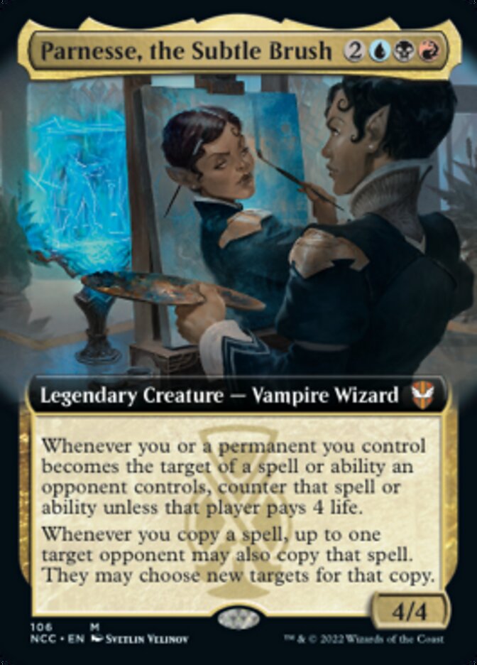 {R} Parnesse, the Subtle Brush (Extended Art) [Streets of New Capenna Commander][NCC 106]