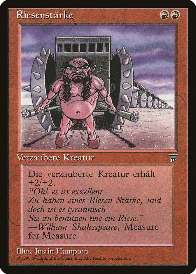 {C} Giant Strength (German) - "Riesenstarke" [Renaissance][REN 086]
