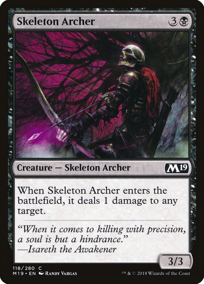 {C} Skeleton Archer [Core Set 2019][M19 118]