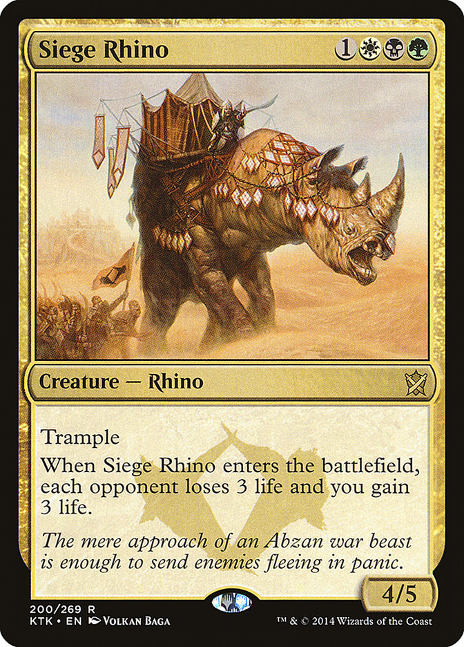 {R} Siege Rhino [Khans of Tarkir][KTK 200]