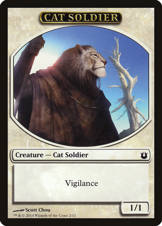{T} Cat Soldier Token [Born of the Gods Tokens][TBNG 002]
