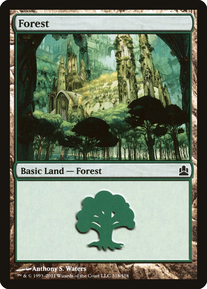 {B}[CMD 318] Forest (318) [Commander 2011]