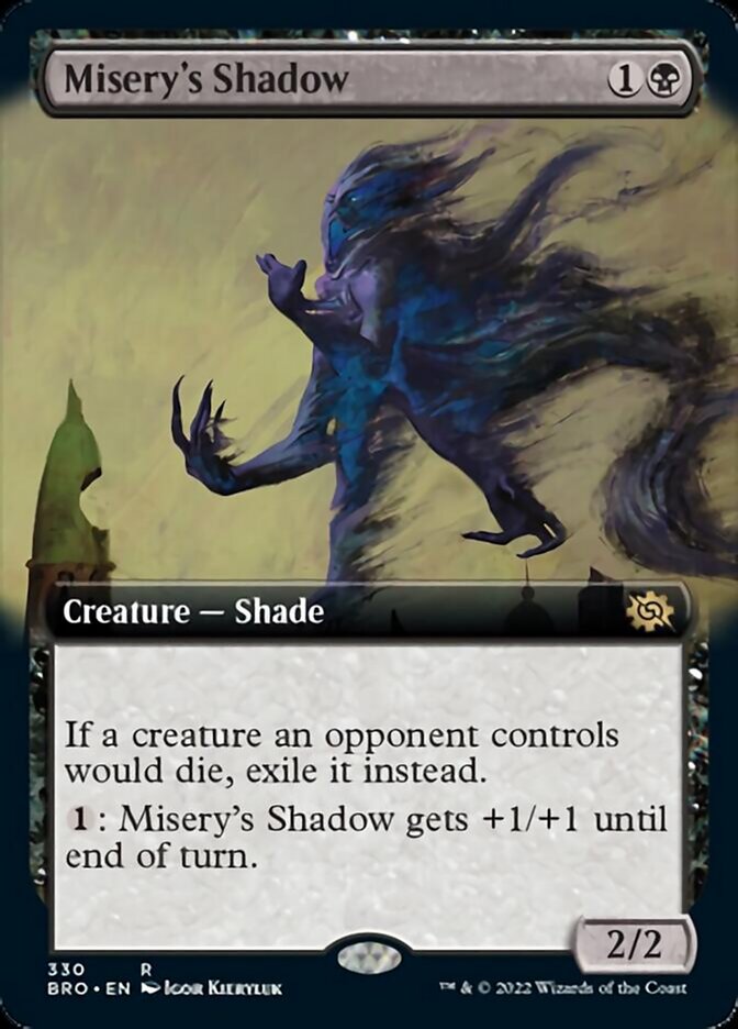 {@R} Misery's Shadow (Extended Art) [The Brothers' War][BRO 330]