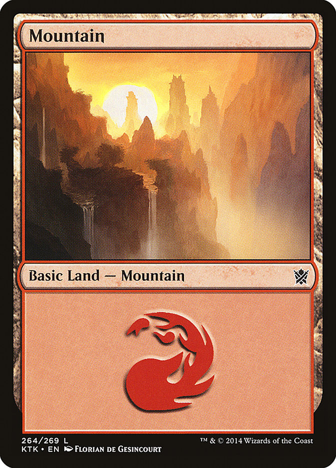 {B}[KTK 264] Mountain (264) [Khans of Tarkir]